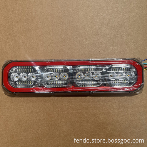 High Quality 12V/24V Grey Trailer Truck LED Rear Tail Lights for Universal Trucks